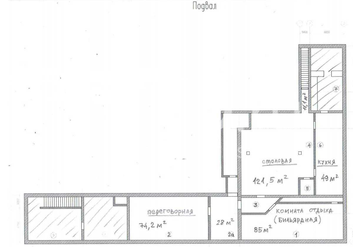 Планировка офиса 1270 м², 1 этаж, ОСЗ «г Москва, Суздальская ул., 14А»